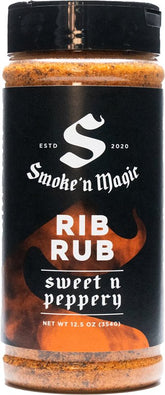Smoke 'N Magic OW29100 Rub Seasoning, Peppery, 12.5 oz
